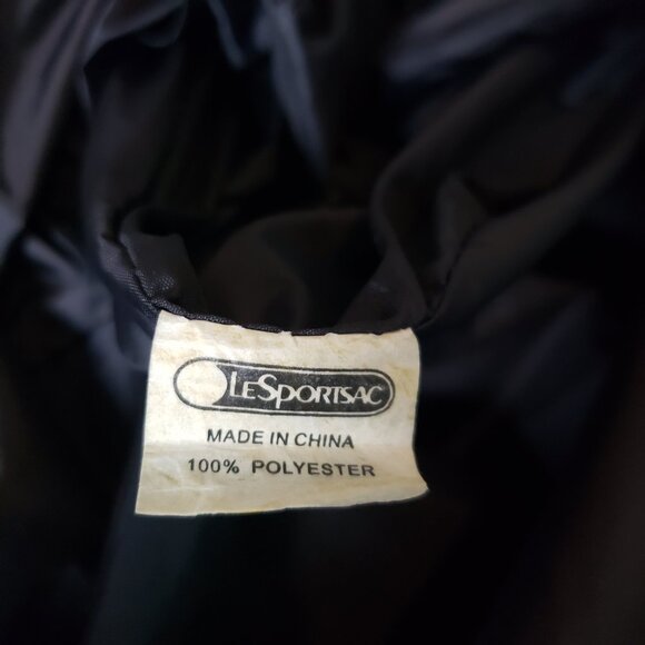 LeSportsac 80's Retro Classic Argyle Diamond Pattern Weekender Tote 24"x21"x14" - Picture 15 of 16